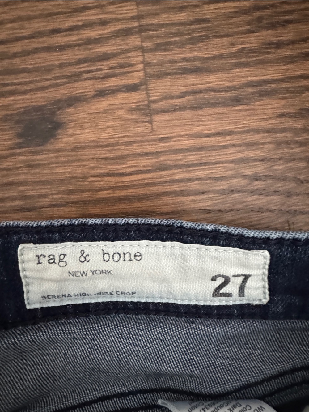 rag & bone Dark Indigo Wide-Leg Jeans - Picture 3 of 3